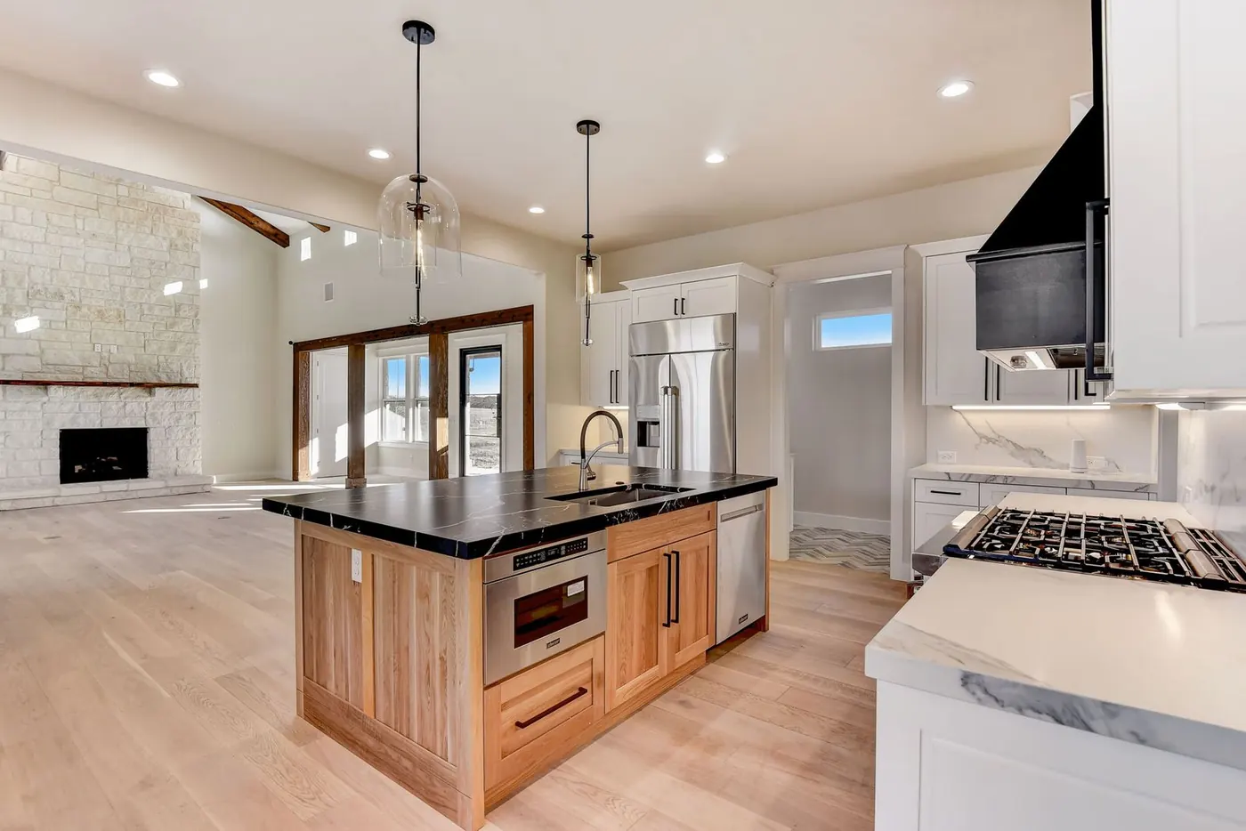 Kitchen and great room