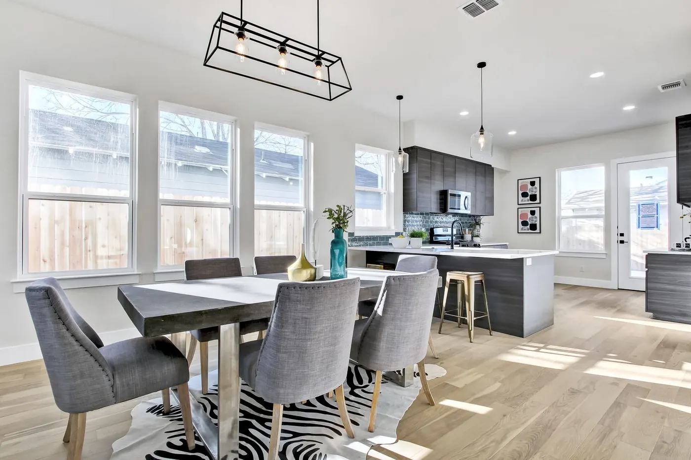 Dining and kitchen