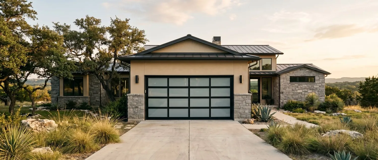 Full-View Double Garage