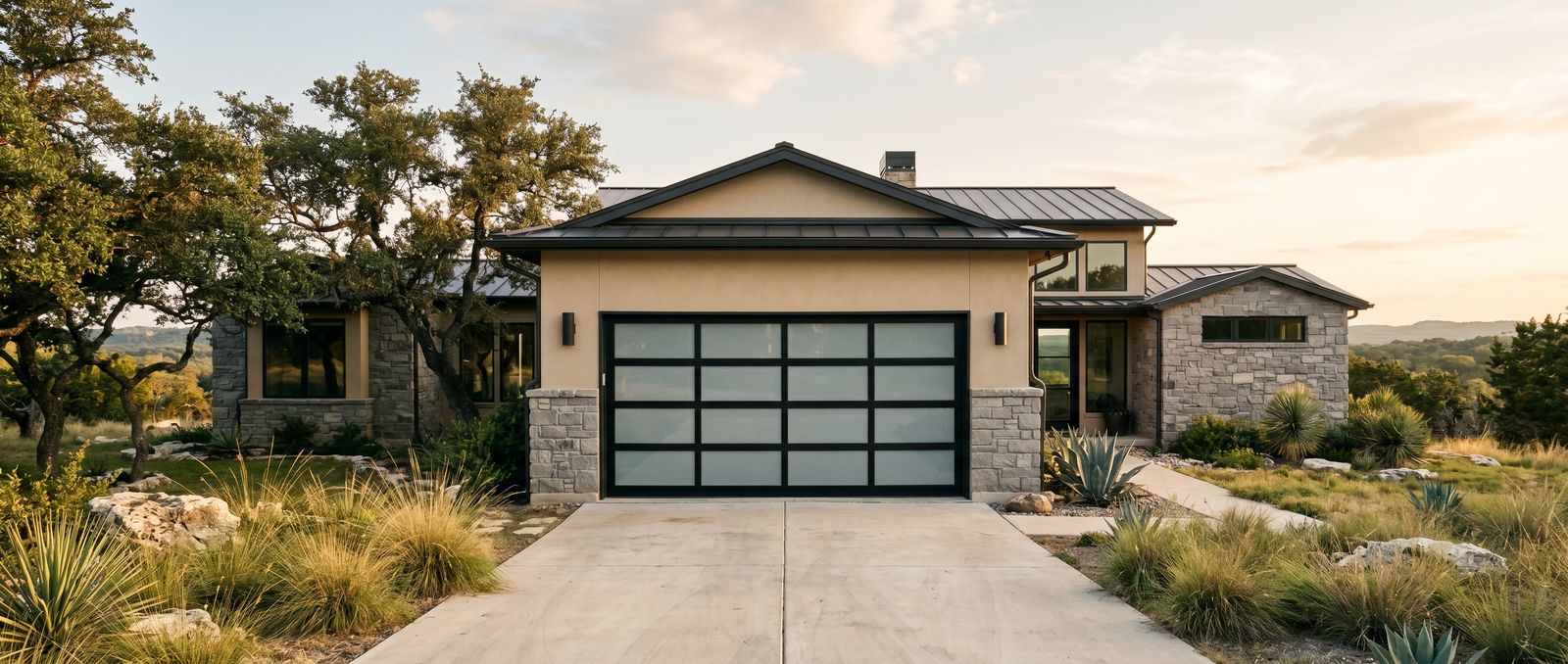 Full-View Double Garage