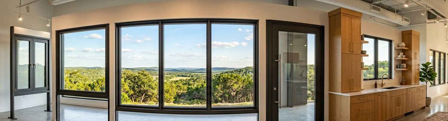 ARI Materials showroom with windows, doors, and cabinetry